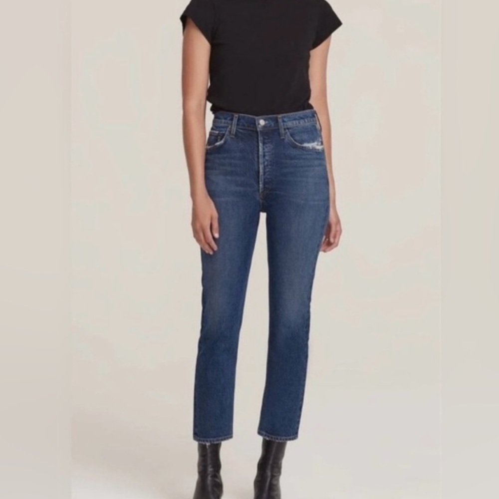 Agolde High Rise Riley crop Jeans - Picture 3 of 4